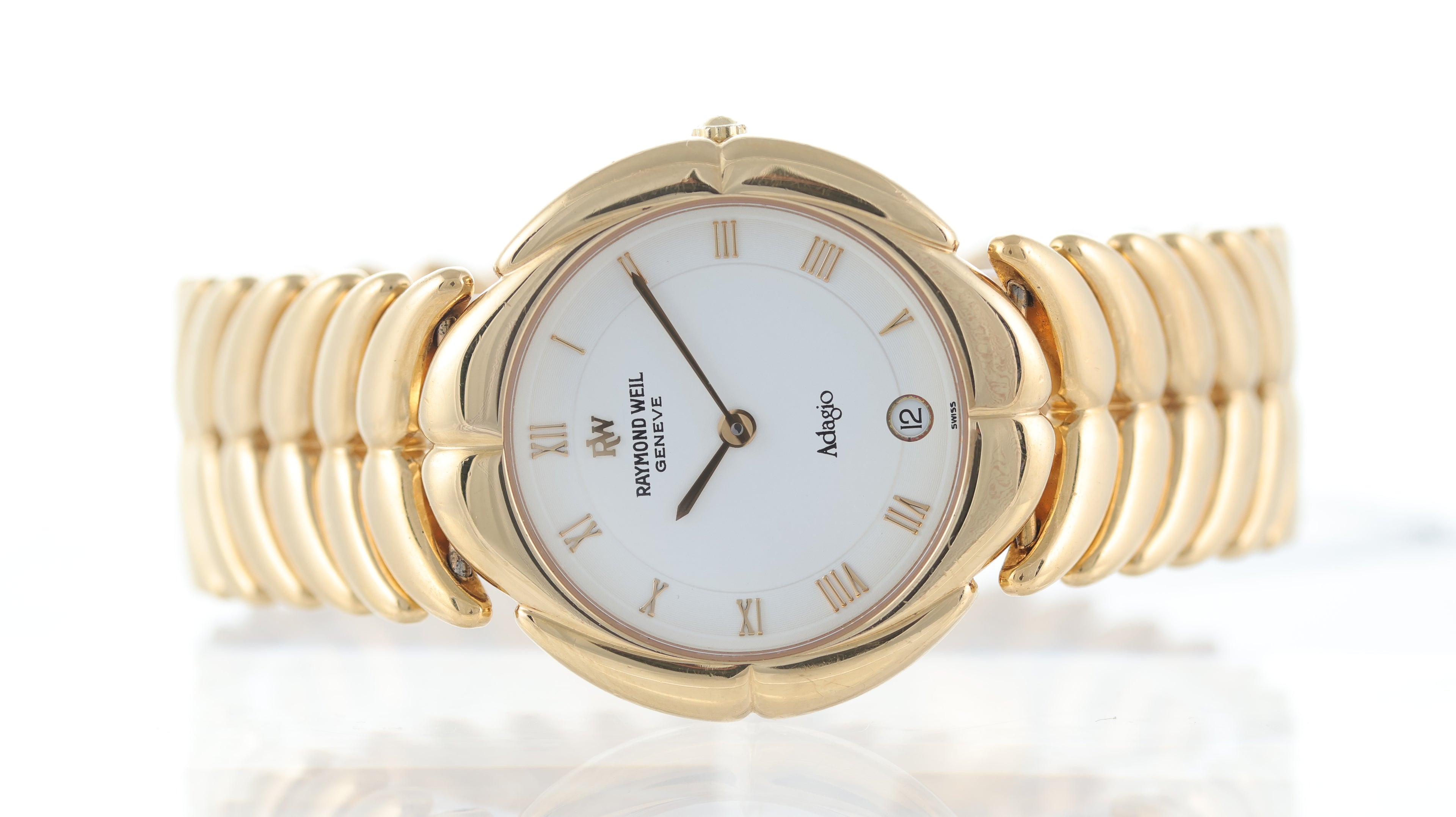 Raymond Weil Genève Adagio Ladies Gold-Plated Quartz Watch